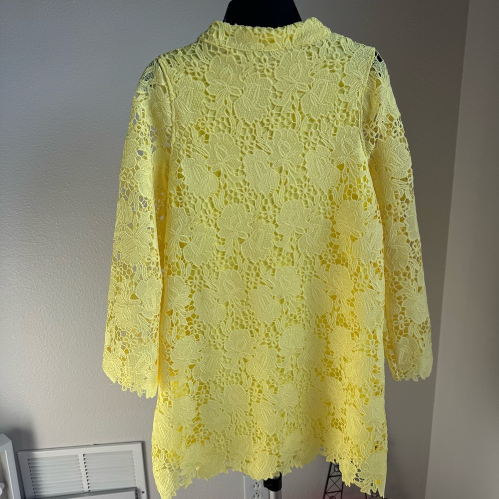 NWT GB Social Big Girls Family Matching Three Quarter Sleeve Eyelet Caftan Dress - Picture 4 of 8